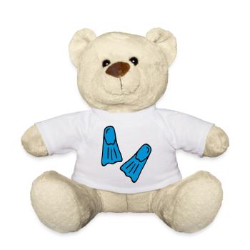 Cadeaux drôles pour les plongeurs - Nounours - blanc - Devant