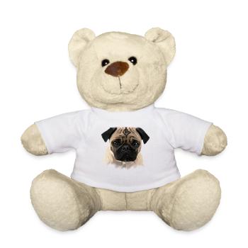 Mops - Teddy - Weiß - Vorne