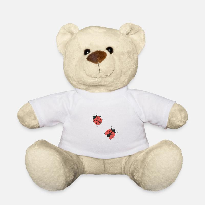 Marienkäfer - Teddy - Weiß