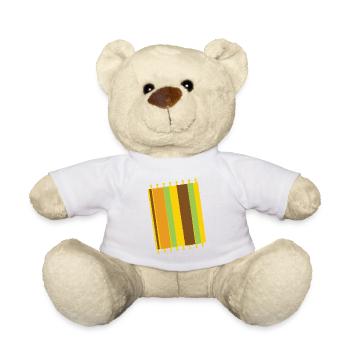 Eine flache Decke für Hintergrund - Teddy - Weiß - Vorne