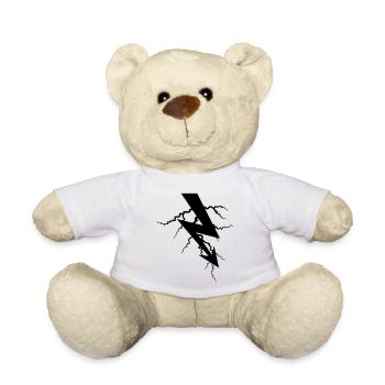 ladung symbol elektrisch blitz strom energie stark - Teddy - Weiß - Vorne