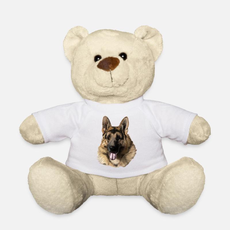 German shepherd - Teddy Bear - white