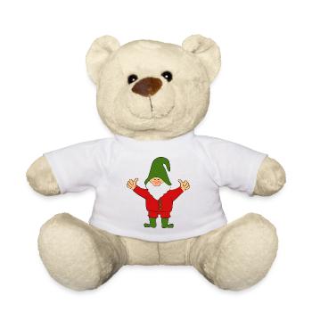Nains gnomes - Nounours - blanc - Devant