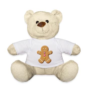 Mister Gingerbread - Teddy Bear - white - Front