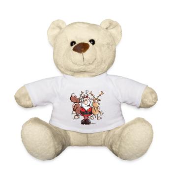 Père Noël câlins Rennes - Nounours - blanc - Devant