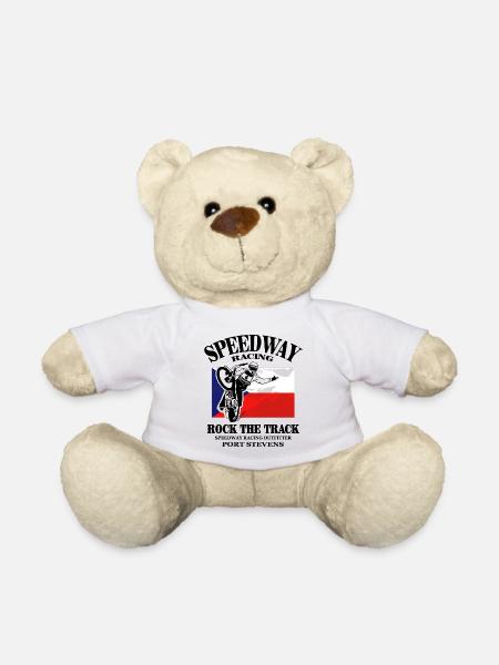 Speedway - Czech Republic Flag - Teddy - Weiß