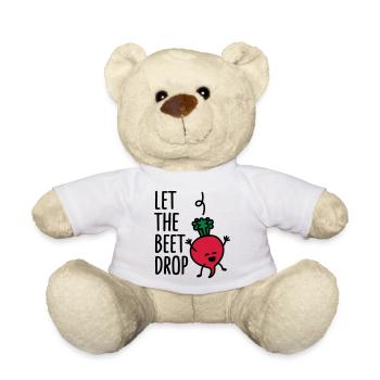 Let the beet drop - Teddy - Weiß - Vorne
