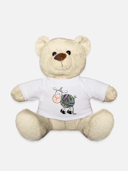 Coloured Sheep - Sheep - Comic - wool - Teddy Bear - white