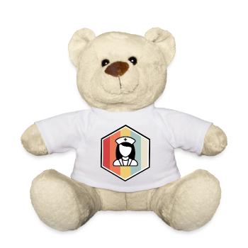 Infirmière Médecin Infirmière Hôpital - Nounours - blanc - Devant