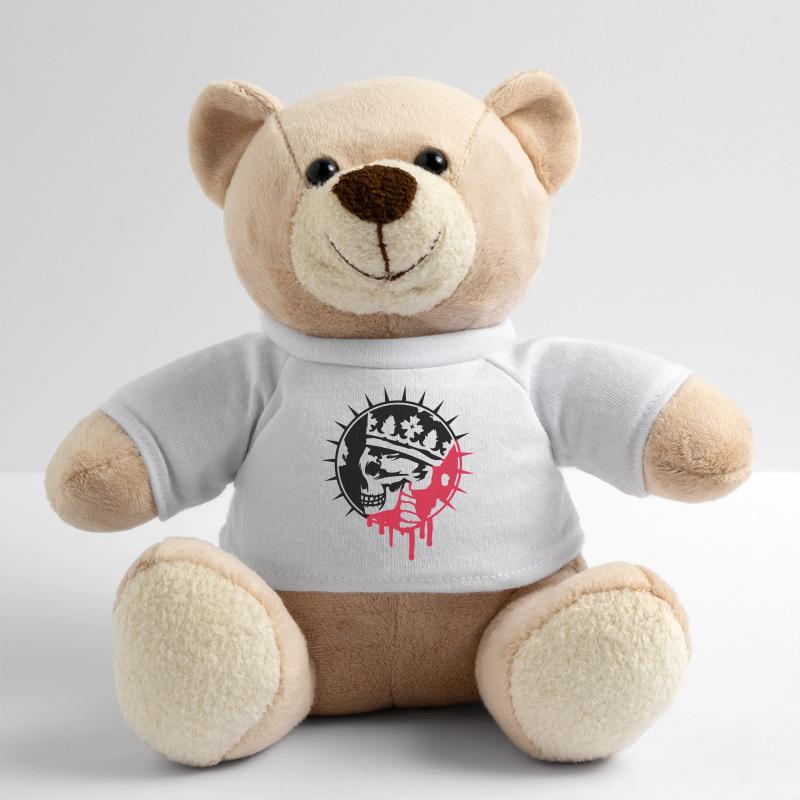 Totenschädel mit Krone Graffiti Patch Teddy