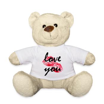 Ich liebe dich - Teddy - Weiß - Vorne