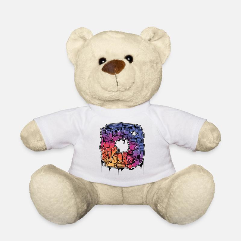 Instagram doodle logo - Teddy - Weiß