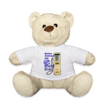 Vorsicht Satire: Meine Antwort auf E-Mobilität - Teddy - Weiß - Vorne