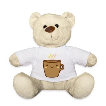 Niedliche Kaffee Tasse - Teddy - Weiß - Vorne