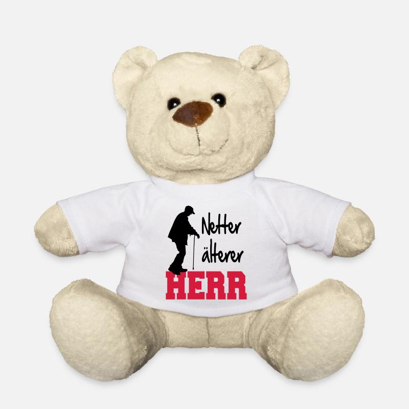 Netter Alter Mann - Teddy - Weiß