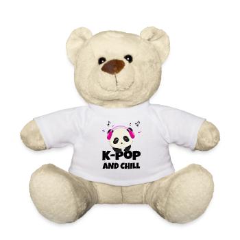 K-POP et chill. Blanc # 1 - Nounours - blanc - Devant