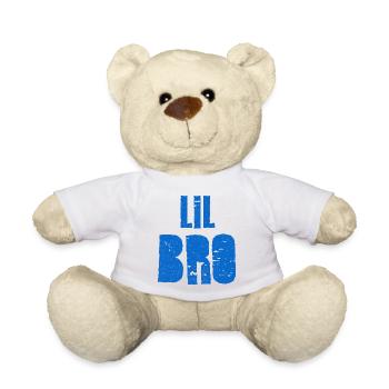petit frère | Frère - Nounours - blanc - Devant