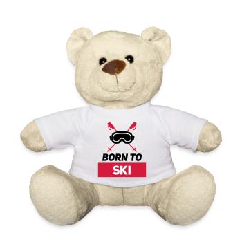 NÉ AU SKI - Nounours - blanc - Devant