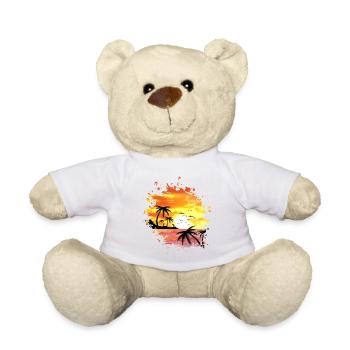 COUCHER DU SOLEIL, vacances, plage, sunset, sun - Nounours - blanc - Devant