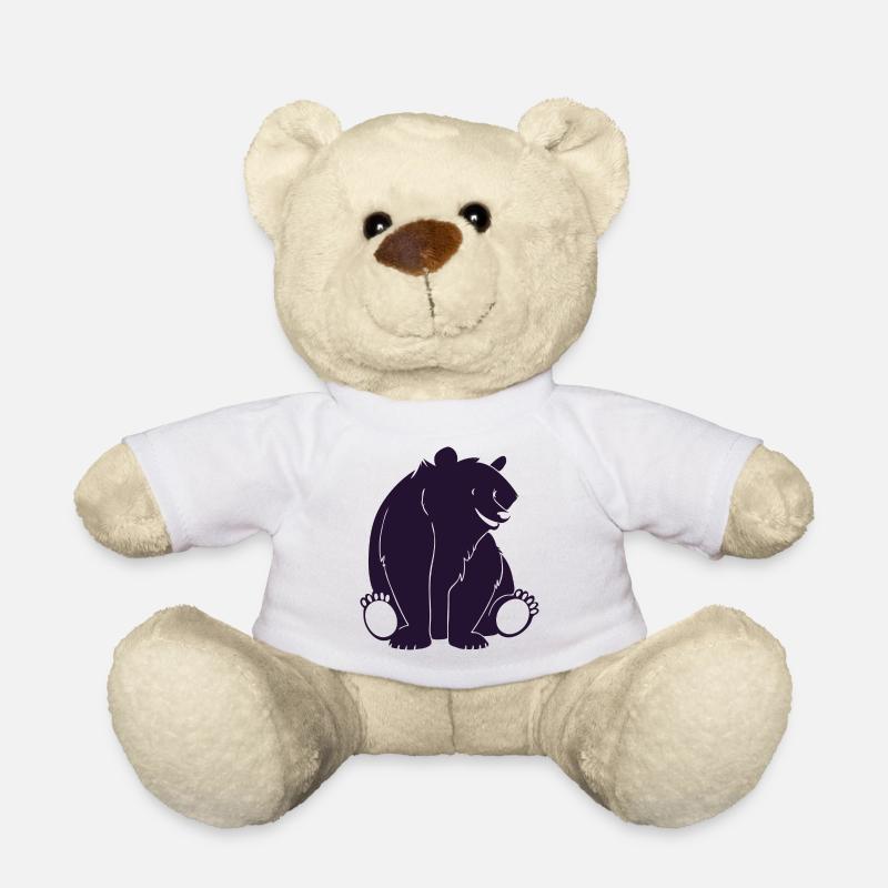 Ours brun - Nounours - blanc