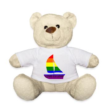 L'amour est l'amour lgbtq - Nounours - blanc - Devant