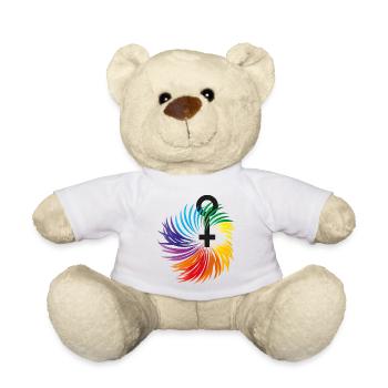 Frauenrechte mit Regenbogenfarben - Teddy - Weiß - Vorne