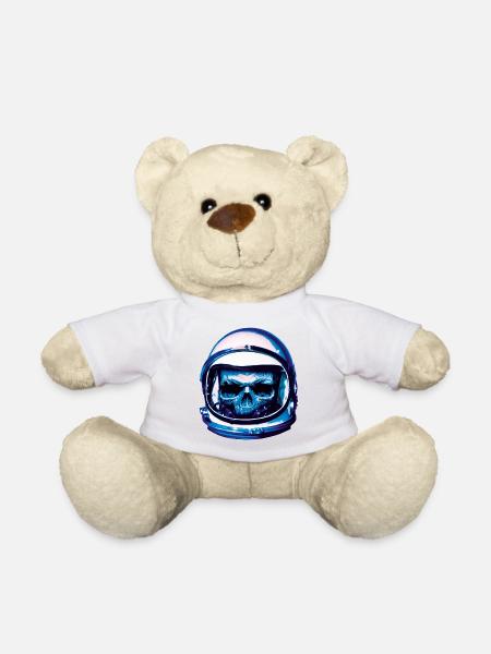 Astronaute Skull - Nounours - blanc