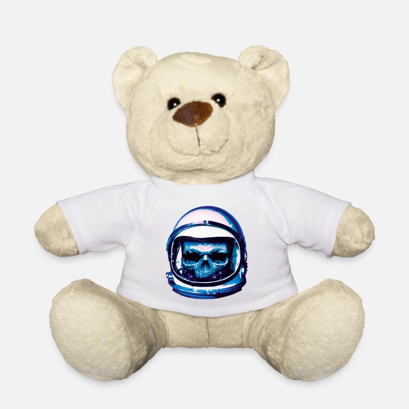 Astronaut Skull - Teddy - Weiß