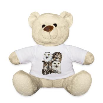 Owls - Teddy Bear - white - Front