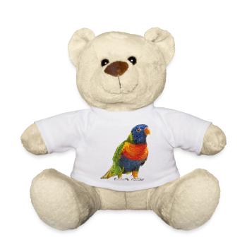 Lori arc-en-ciel - Nounours - blanc - Devant