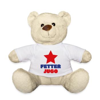 Balkan Yugoslavia Nostalgie Geschenkidee - Teddy - Weiß - Vorne