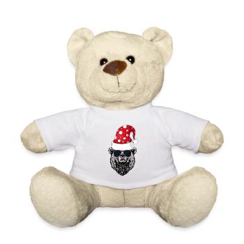 Cadeau de Santa Bear / Beary Christmas / Bear Noël - Nounours - blanc - Devant