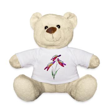Fleurs - Nounours - blanc - Devant