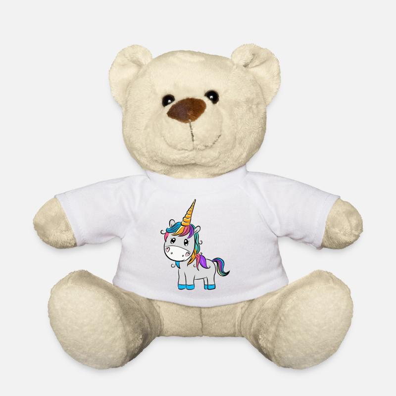 Einhorn - Teddy - Weiß