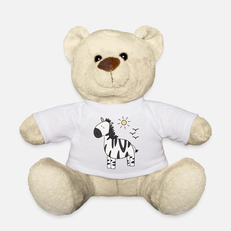 Zebra - Teddy - Weiß