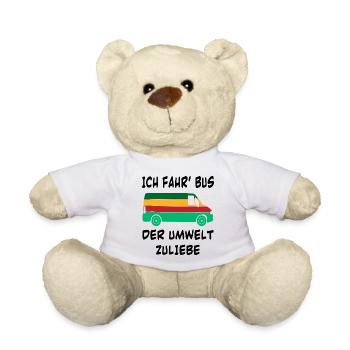 Bus Mechaniker Geschenk Wagen Autofans - Teddy - Weiß - Vorne