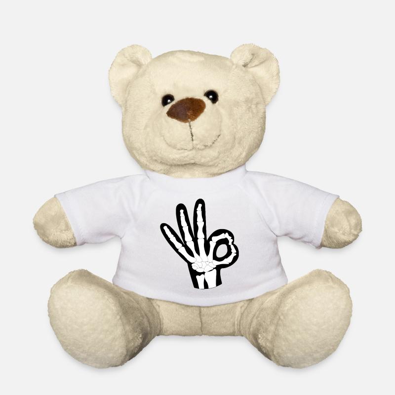 OK Knochen - Teddy - Weiß