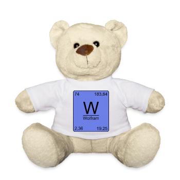 Wolfram, Periodensystem, Chemie, Physik, Element, - Teddy - Weiß - Vorne
