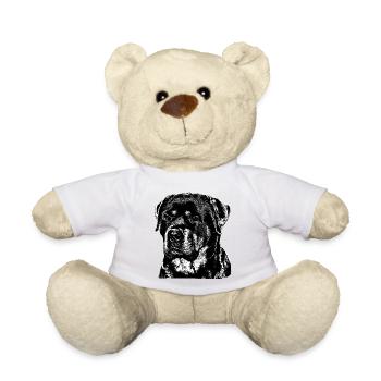 Rottweiler Hundesport Wachhund Kampfhund Hunde - Teddy - Weiß - Vorne