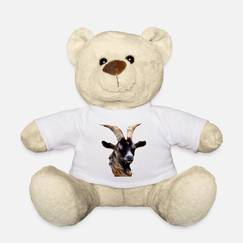 GOAT WIDDER STEINBOCK - Teddy Bear - white