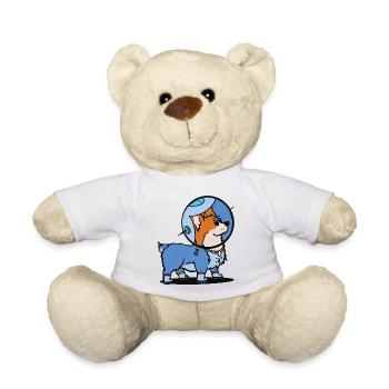 Space farm Colony Corgy 1 - Teddy Bear - white - Front