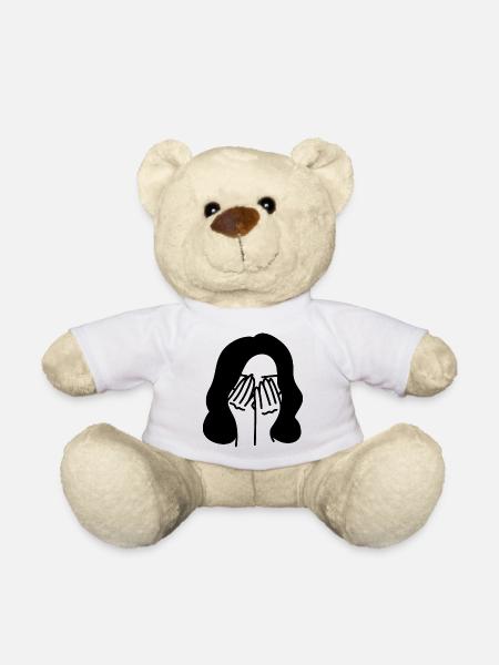 crying - Teddy Bear - white