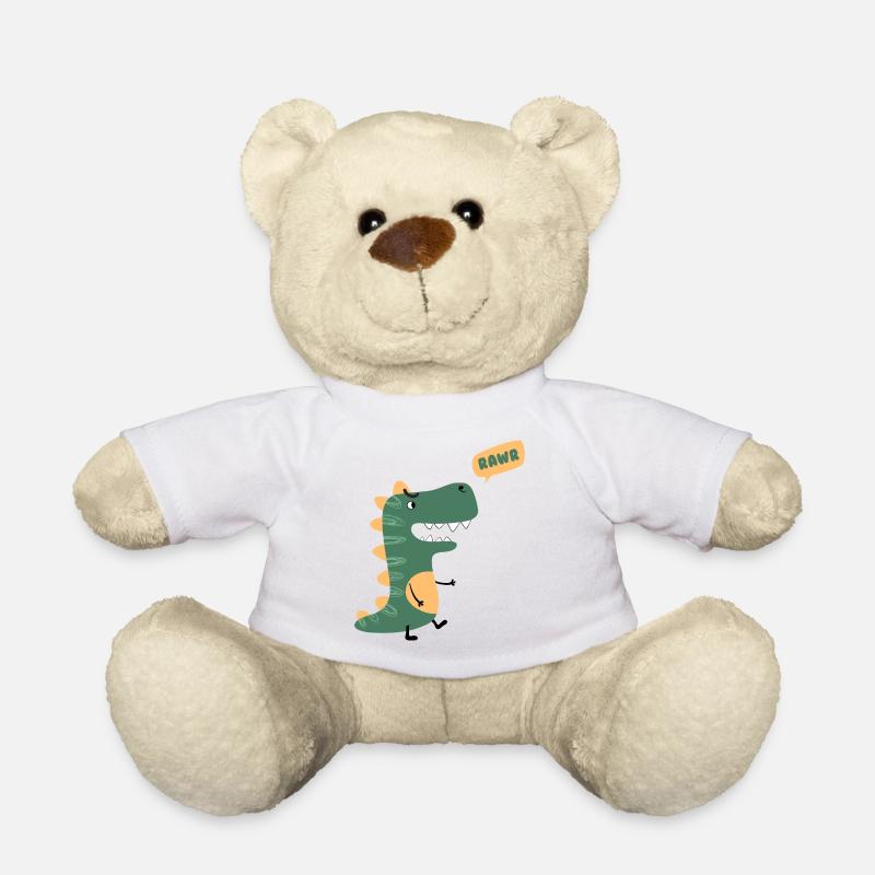 Dinosaure - Nounours - blanc