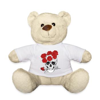 tête de mort - Nounours - blanc - Devant