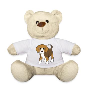 Beagle - Teddy Bear - white - Front
