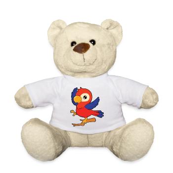 parrot - Teddy Bear - white - Front