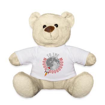 To The Moon Rocket Crypto Cryptocurrencies Exchange - Teddy Bear - white - Front