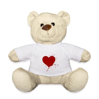 herz - Teddy - Weiß - Vorne