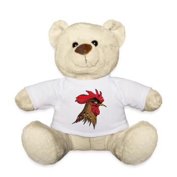 Rooster - Teddy Bear - white - Front