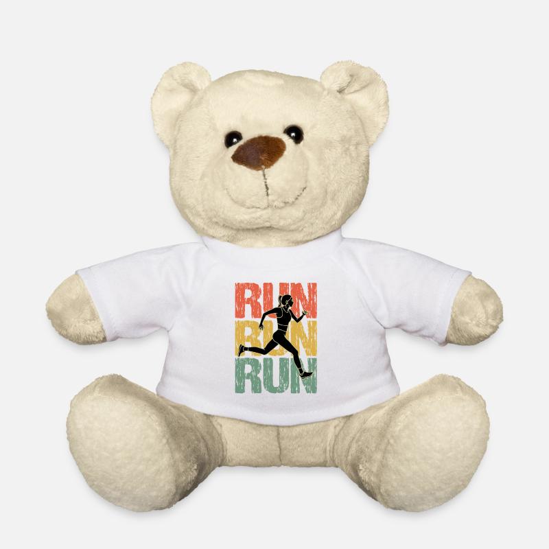 Run Run Run Vintage Runner Mädchen - Teddy - Weiß
